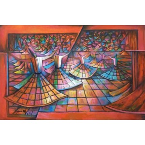 Muhammad Yousuf, 24 x 36 Inch, Acrylic on Canvas, Figurative Painting, AC-MYSF-040